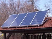 Solární kolektory na pergole - montáž